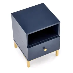 Szafka nocna Tisaia granatowy/złoty