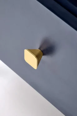 Szafka nocna Tisaia granatowy/złoty