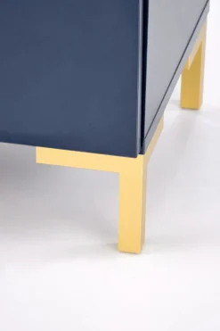 Szafka nocna Tisaia granatowy/złoty