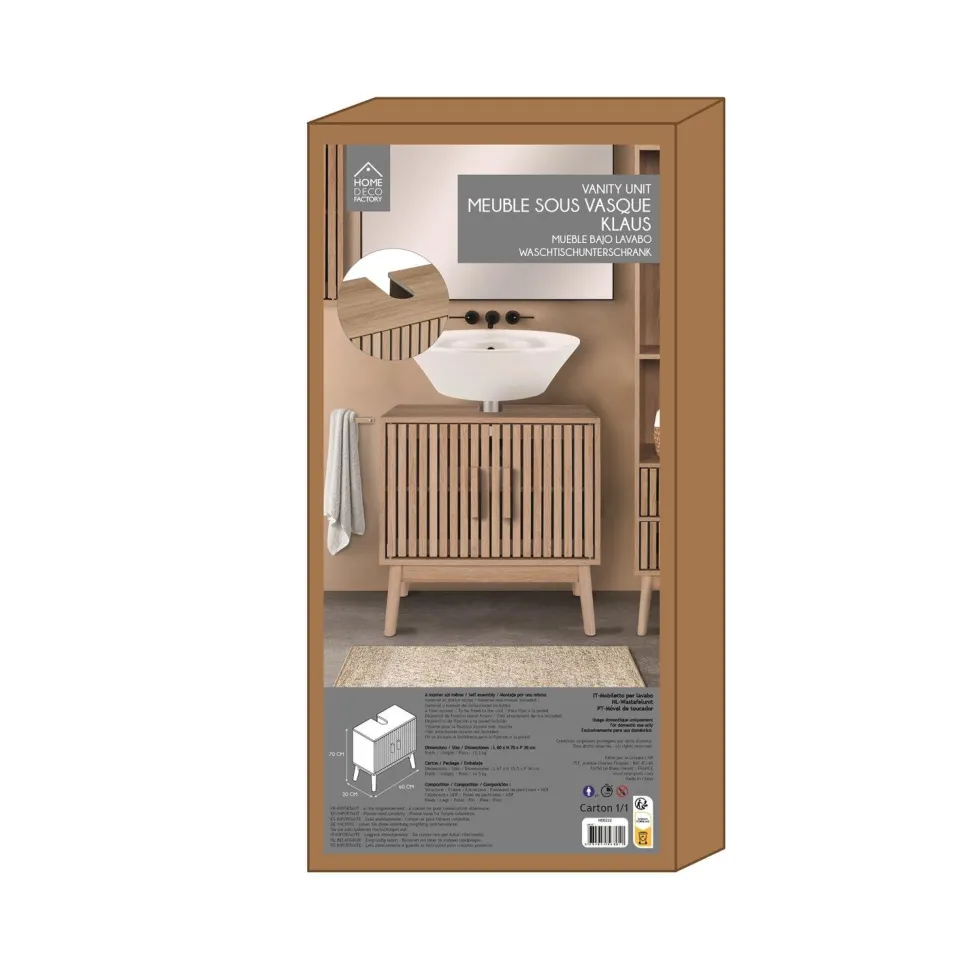 Szafka pod umywalkę Klaus naturalna