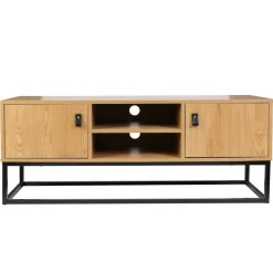 Szafka RTV Abbott dąb/czarna