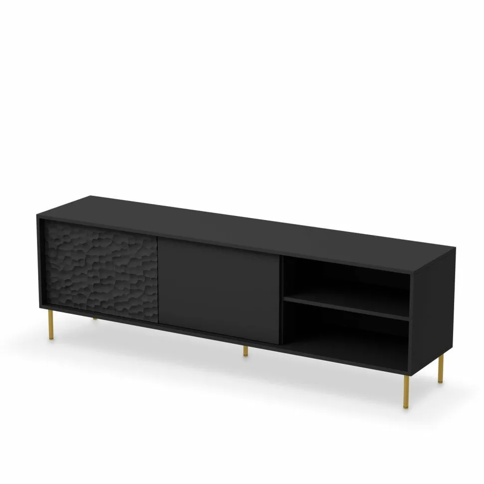 Szafka RTV Afir czarna 180cm