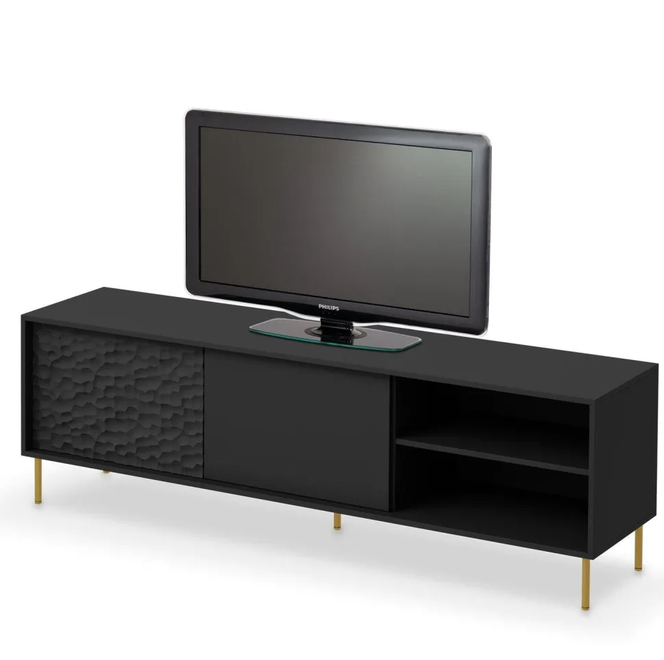 Szafka RTV Afir czarna 180cm