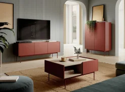 Szafka RTV Cashmer czerwona