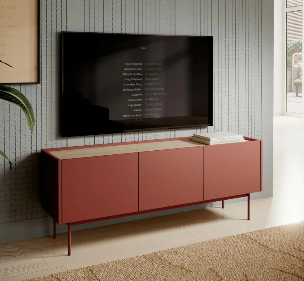 Szafka RTV Cashmer czerwona