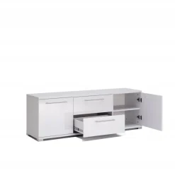 Szafka RTV Flory 150cm biała połysk