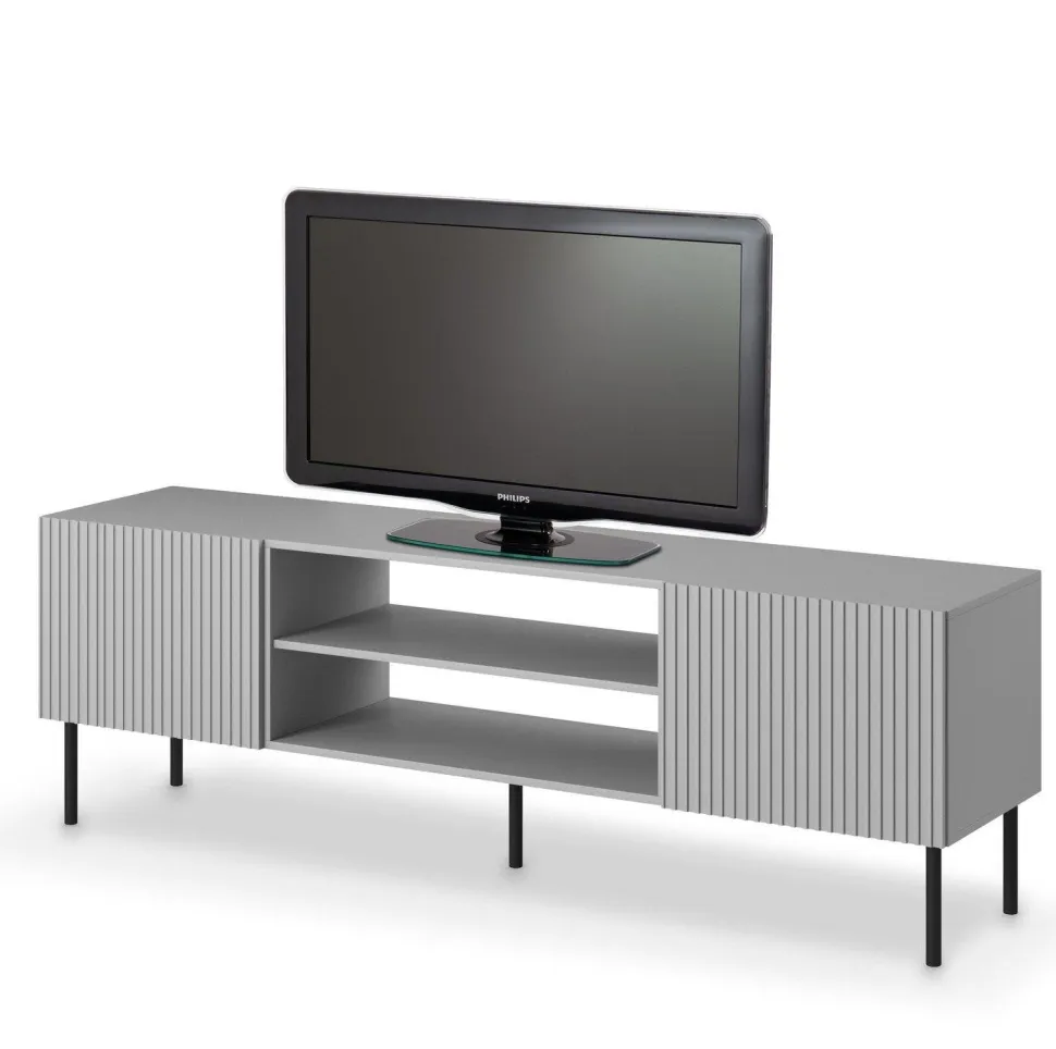 Szafka RTV Harbin szara/czarna