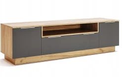 Szafka RTV Lana 180 cm dąb/szary