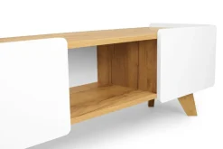 Szafka RTV Lett LT02 Biel/ złoty Dąb