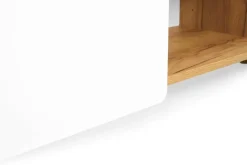 Szafka RTV Lett LT02 Biel/ złoty Dąb