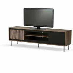 Szafka RTV Miri orzechowa/nogi czarne