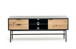 Szafka RTV Nihala dąb artisan/ czarna