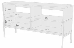 Szafka RTV Polka Navy Blue