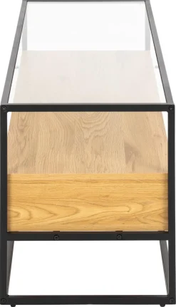 Szafka RTV Randolf szkło/dąb