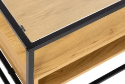 Szafka RTV Randolf szkło/dąb