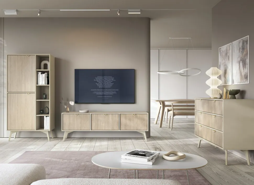 Szafka RTV Sage Wood naturalna