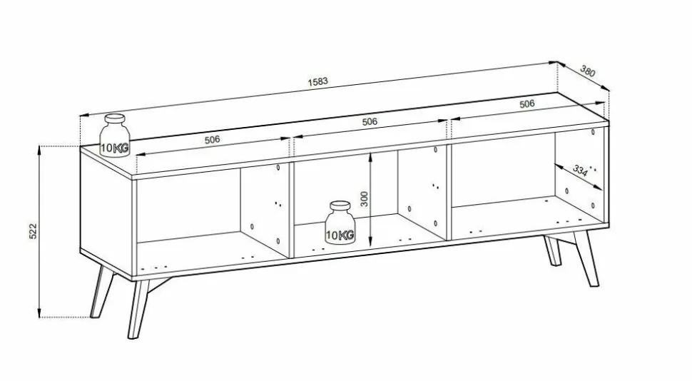 Szafka RTV Sage Wood naturalna