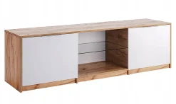 Szafka RTV Tissa dąb craft/ biały połysk
