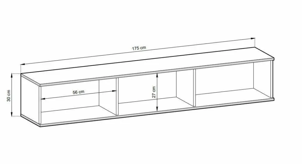 Szafka RTV wisząca Hollar frez 175cm