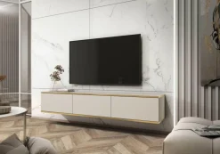 Szafka RTV wisząca Hollar 175cm beżowa
