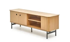 Szafka RTV Zefir dąb/czarny