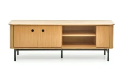 Szafka RTV Zefir dąb/czarny