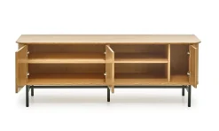 Szafka RTV Zefir dąb/czarny