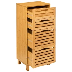 Szafka Sicela bambusowa 4-szufladowa