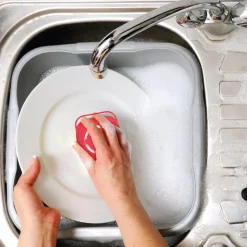 Szczotka do naczyń z pojemnikiem na płyn  czarna