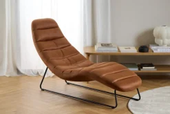 Szezlong Chaplin brązowy Kentucky brandy  9