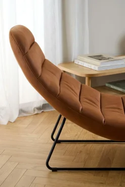 Szezlong Chaplin brązowy Kentucky brandy  9