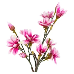 Sztuczna roślina Magnolia różowa 74cm