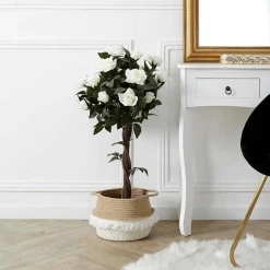 Sztuczna roślina Róża 90cm w donicy