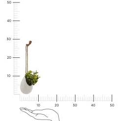 Sztuczna roślina wisząca jasna 11 cm