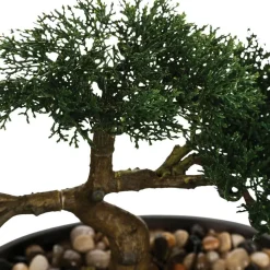 Sztuczne drzewko bonsai w czarnej donicy