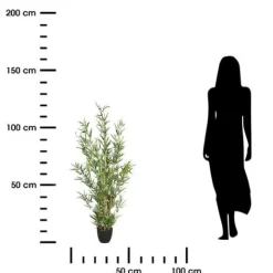 Sztuczny bambus 120cm w donicy czarnej