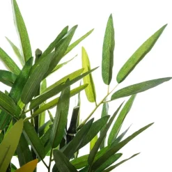 Sztuczny bambus z doniczką 26 cm czarny