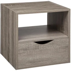 Szuflada + półka do regału Kali szara