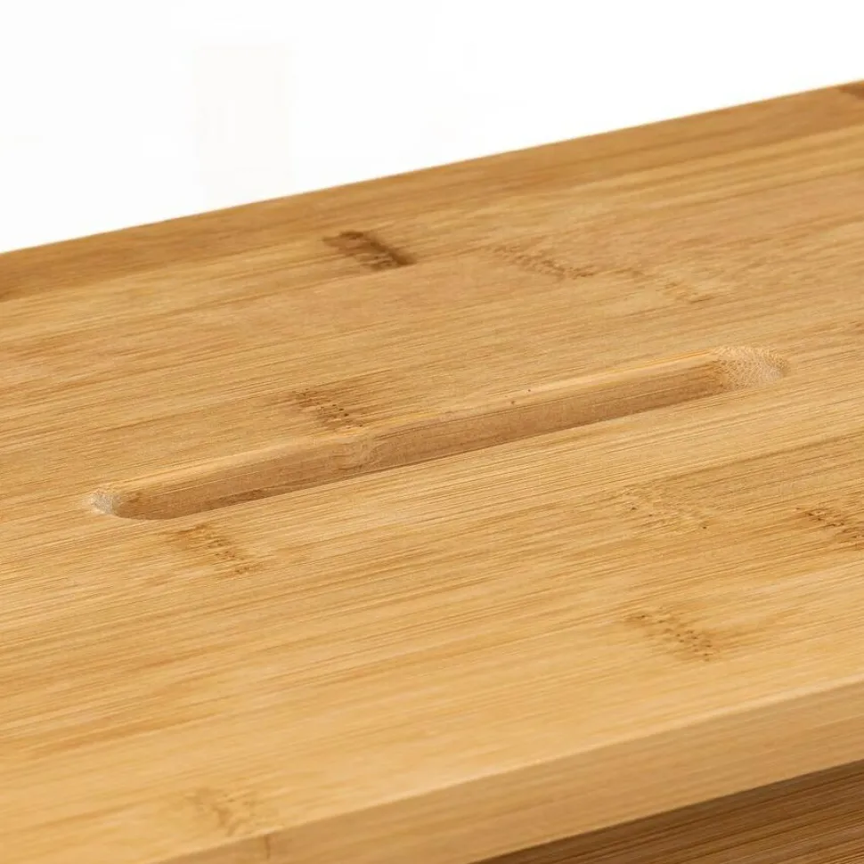 Taboret/ podnóżek z 2 stopniami bambusowy