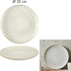 Talerz do serwowania Vlora 32cm beżowy