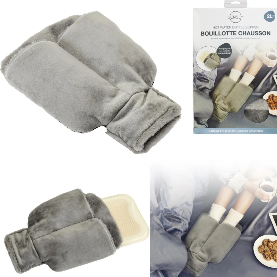 Termofor kapcie szary