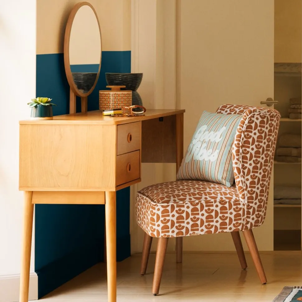 Toaletka Charlie 2-szufladowa drewniana