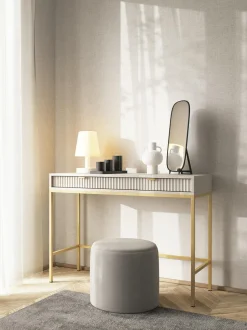 Toaletka Delicious ryflowana kaszmir złote nogi