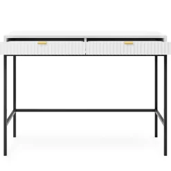 Toaletka Delicious ryflowana biała