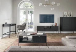 Toaletka Delicious ryflowana czarna