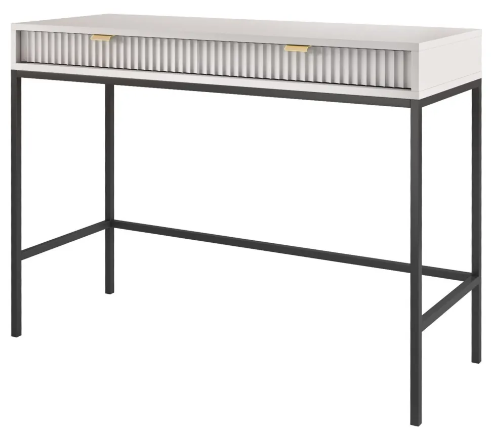 Toaletka Delicious ryflowana szara