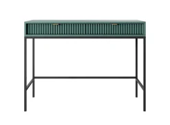 Toaletka Delicious ryflowana zielona czarne nogi