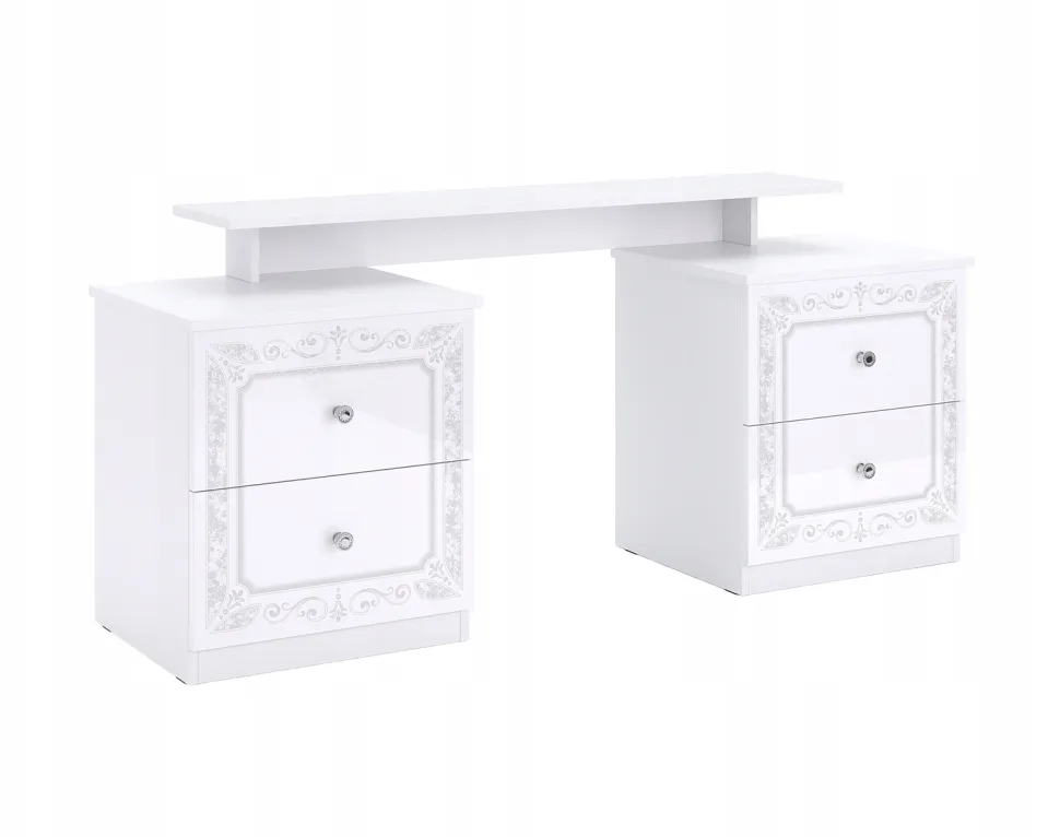 Toaletka Diamante biała połysk