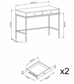 Toaletka Evora granatowa