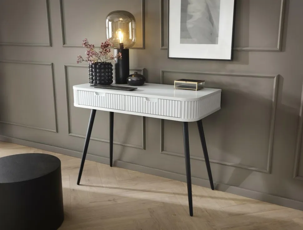 Toaletka Seda biała/ nogi czarne